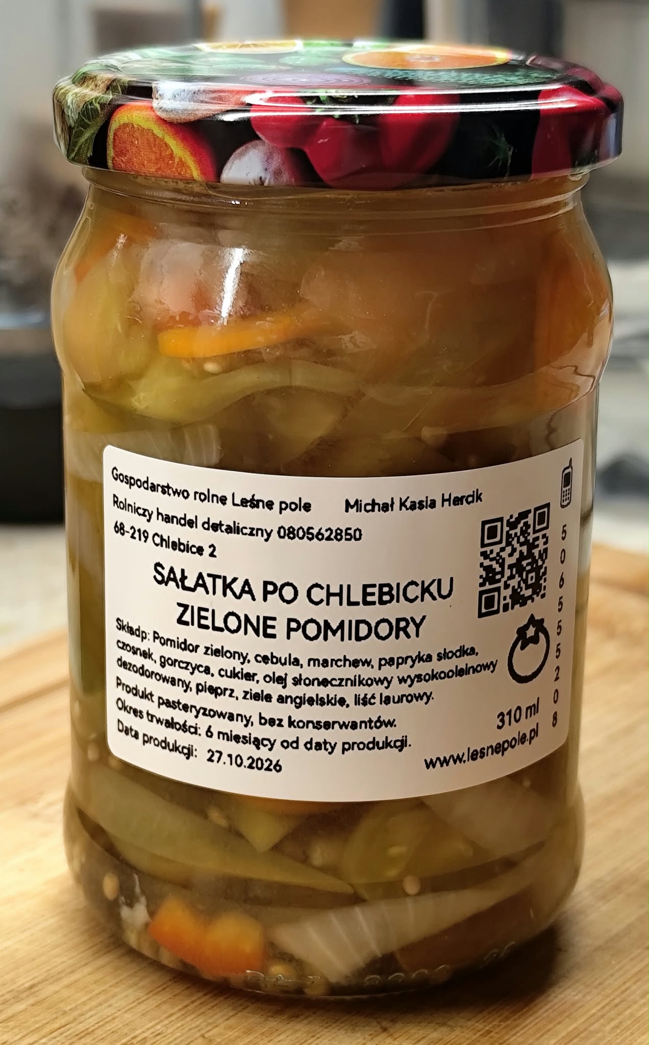 Sałatka po chlebicku z zielonych pomidorów — Leśne Pole